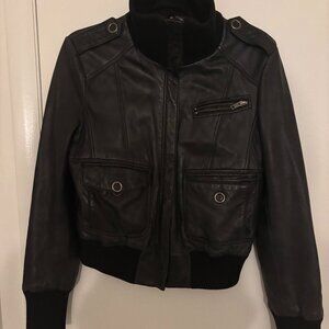 Black Faux Leather Jacket